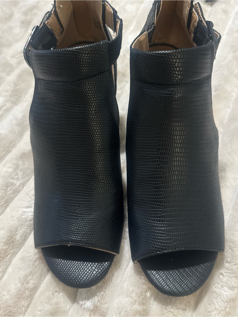 NewDirection Bremley Womens Black Heels Ankle Sandals